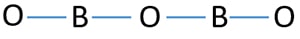 skeletal of B2O3 (Boric anhydride)